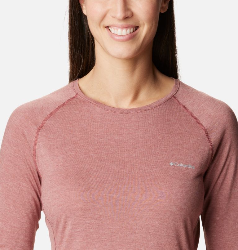 Women's Tunnel Springs Wool Crew Baselayer Shirt, Color: Beetroot, image 4