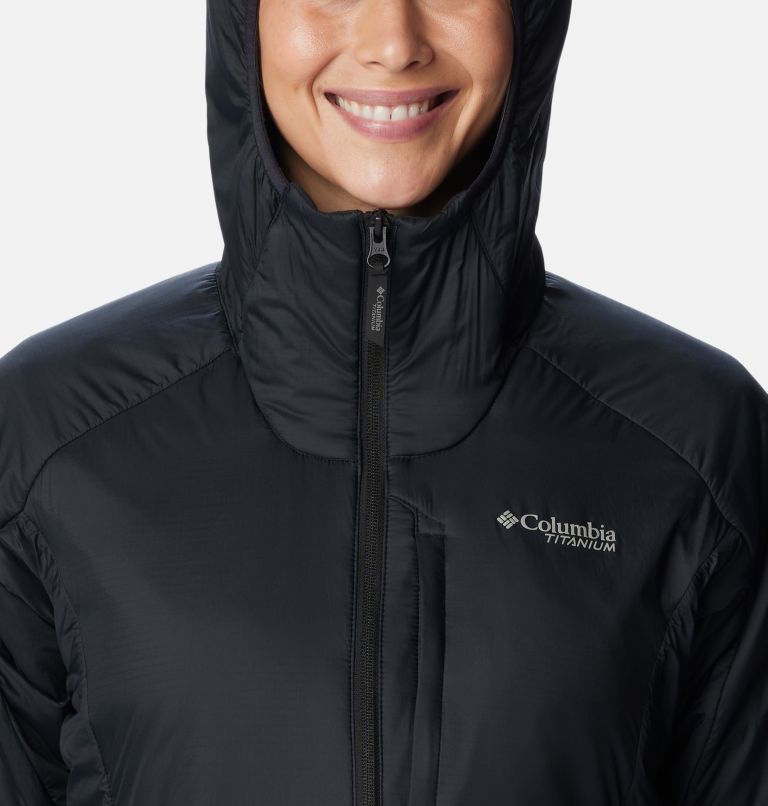 Women's Silver Leaf Stretch Insulated Jacket, Color: Black, image 4