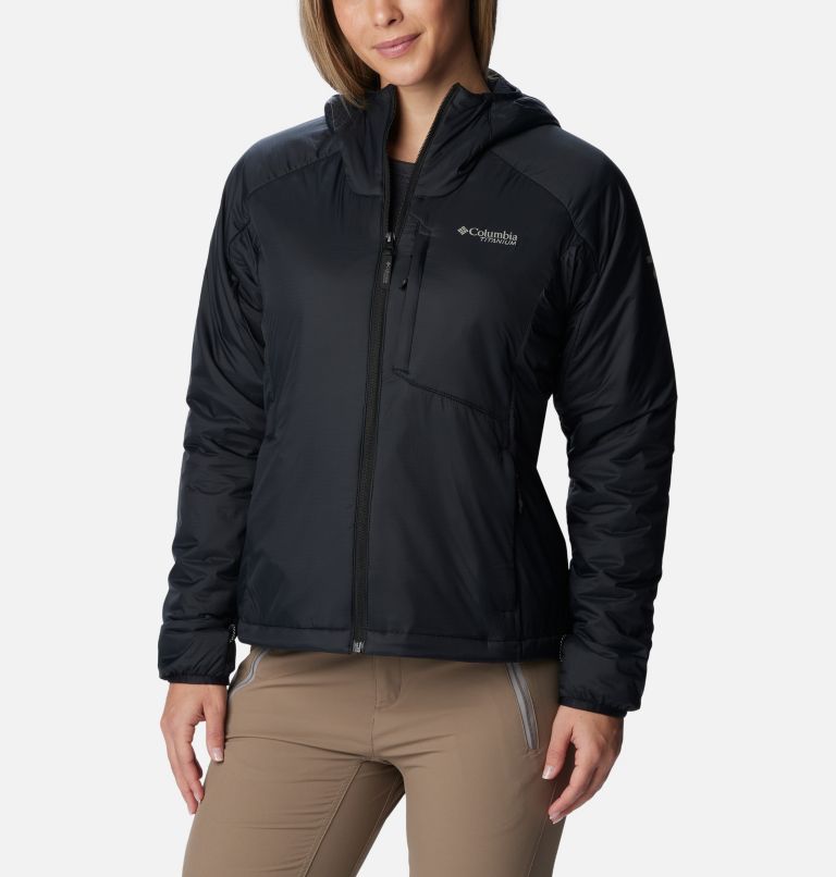 Thumbnail: Women's Silver Leaf Stretch Insulated Jacket, Color: Black, image 1