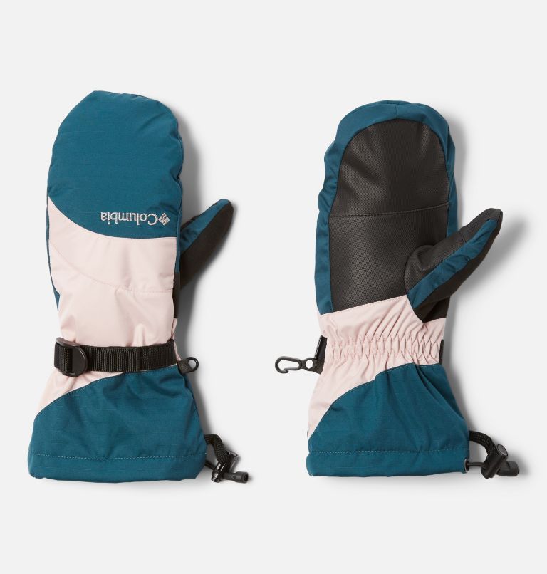 Women's Last Tracks Mittens, Color: Night Wave, Dusty Pink, image 1