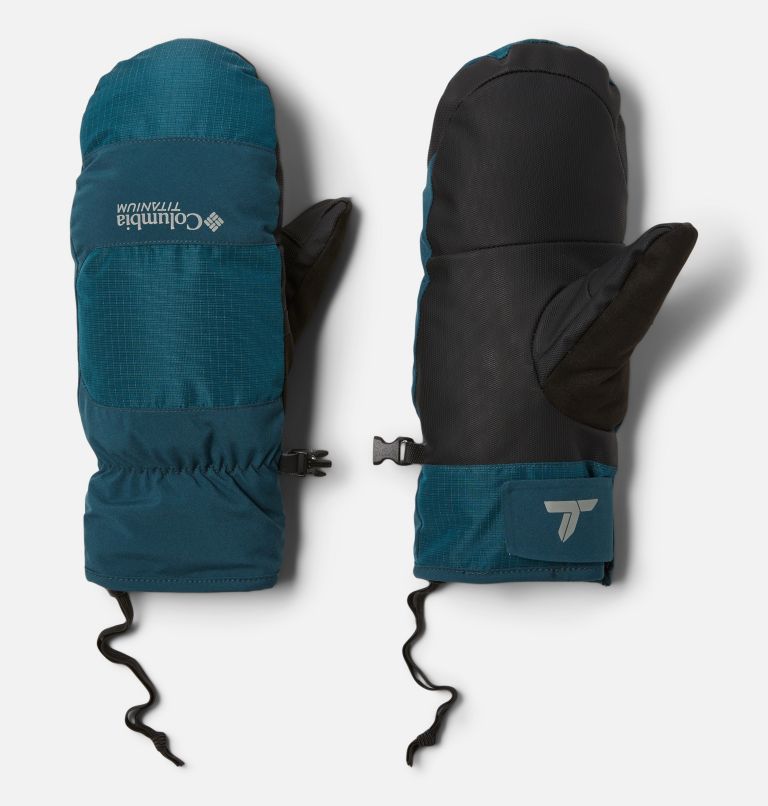 Men's Highland Summit Mittens, Color: Night Wave, Black, Night Wave Ripstop, image 1