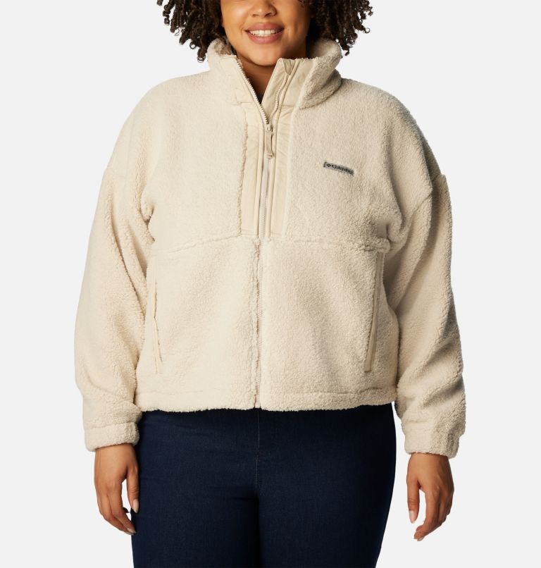 Women's plus size sales columbia fleece jackets