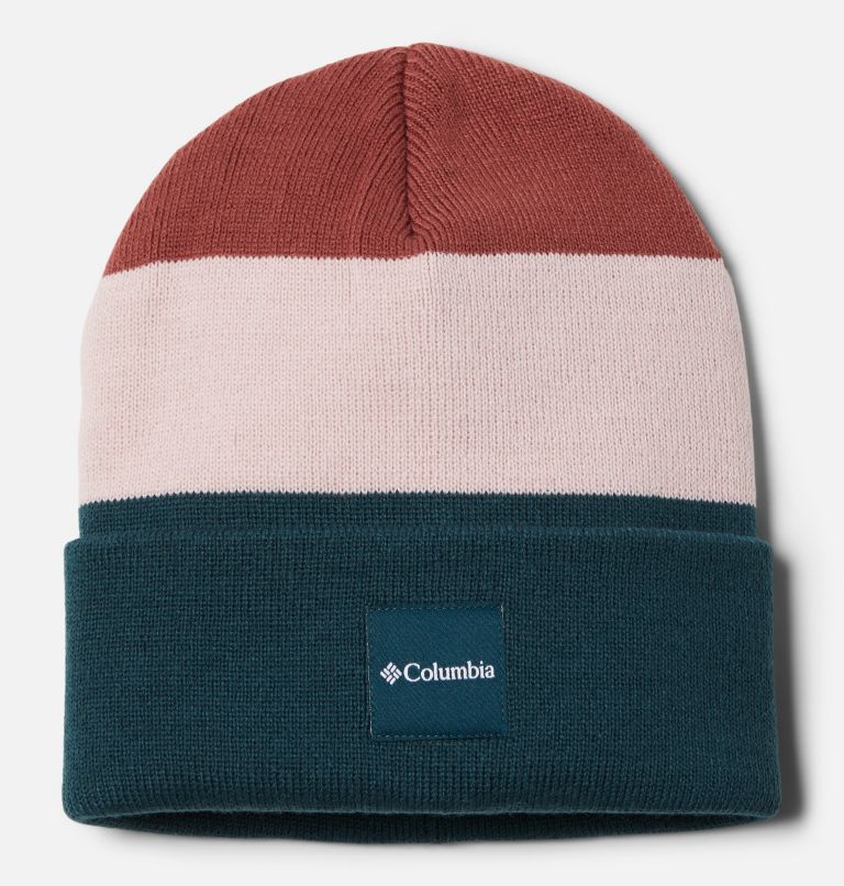 Thumbnail: City Trek Color Block Beanie, Color: Night Wave, Dusty Pink, Beetroot, image 1