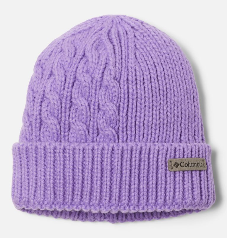 Youth Agate Pass Cable Knit Beanie | 597 | O/S, Color: Paisley Purple, image 1