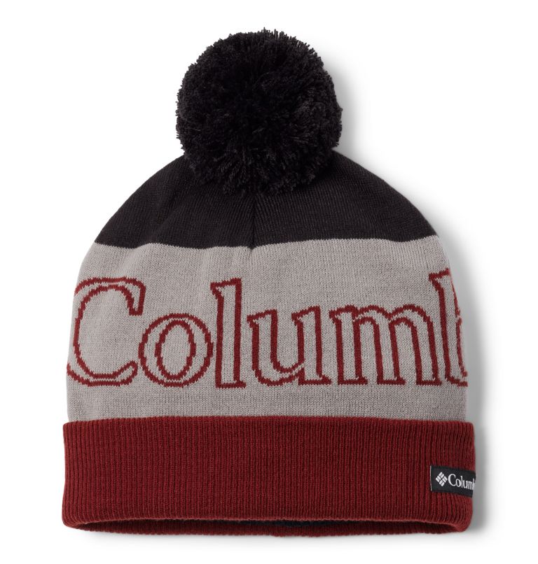 Kids' Polar Powder Beanie, Color: Black, Columbia Grey, image 1