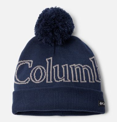 Kids' Polar Powder Beanie, Color: Collegiate Navy, Columbia Grey, image 1