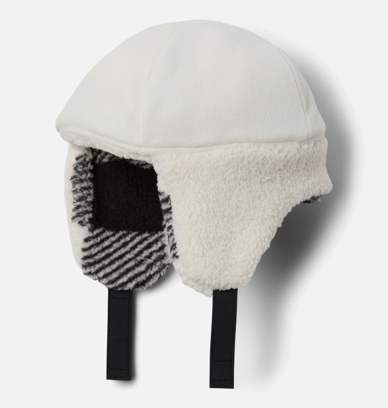 Kids' Rugged Ridge Sherpa Trapper Hat, Color: Chalk Check, image 4