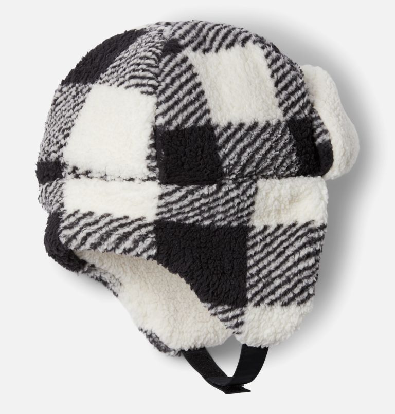 Kids' Rugged Ridge Sherpa Trapper Hat, Color: Chalk Check, image 2