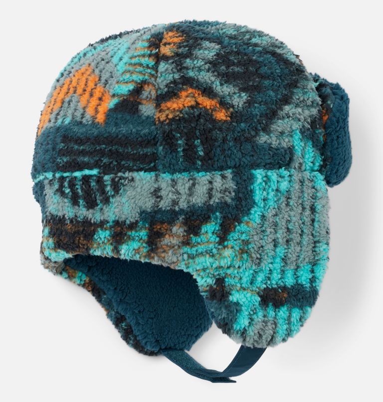 Thumbnail: Kids' Rugged Ridge Sherpa Trapper Hat, Color: Night Wave Pathways, image 2