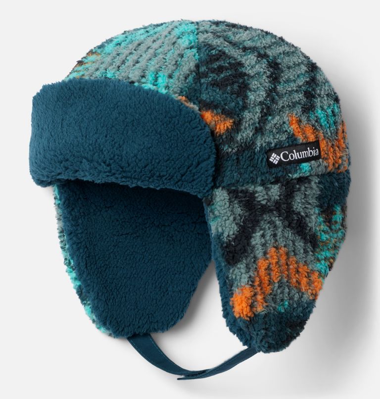 Thumbnail: Kids' Rugged Ridge Sherpa Trapper Hat, Color: Night Wave Pathways, image 1