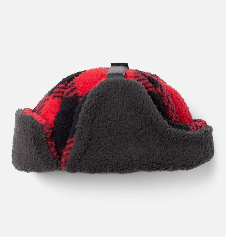 Thumbnail: Kids' Rugged Ridge Sherpa Trapper Hat, Color: Red Lily Check, image 3