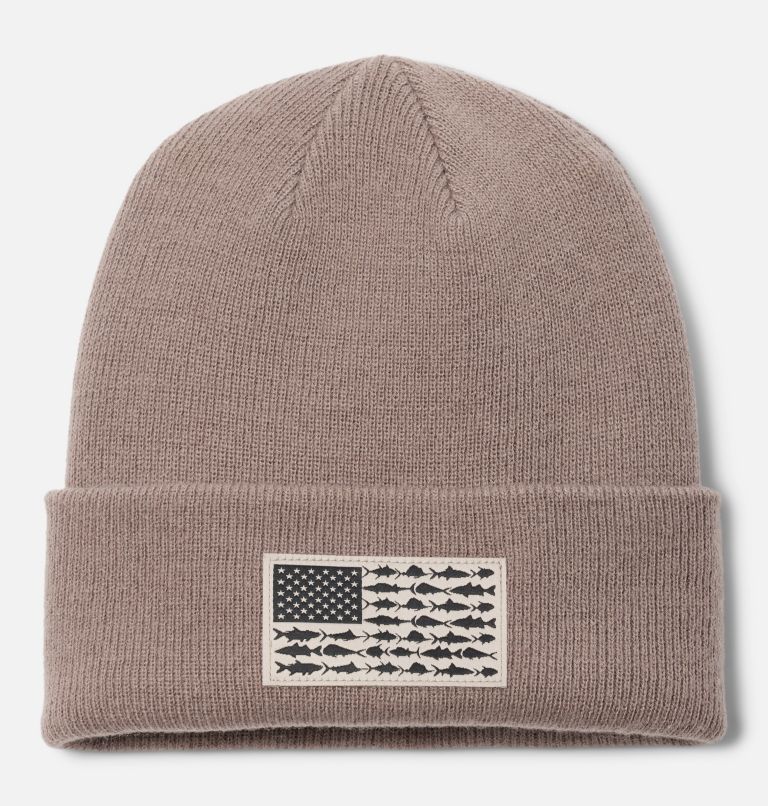 PFG Fish Flag Cuffed Beanie, Color: Iron, image 1