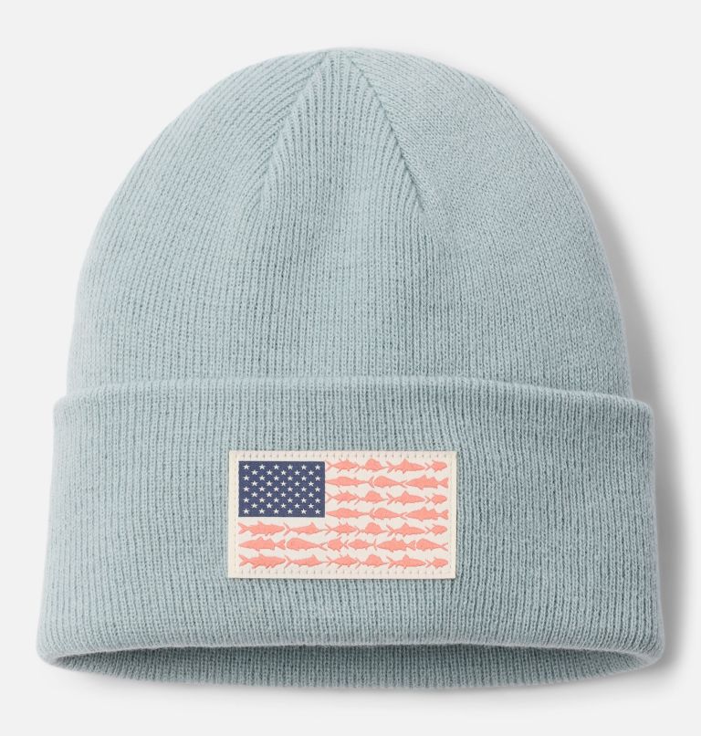 PFG Fish Flag Cuffed Beanie, Color: Crushed Blue, image 1