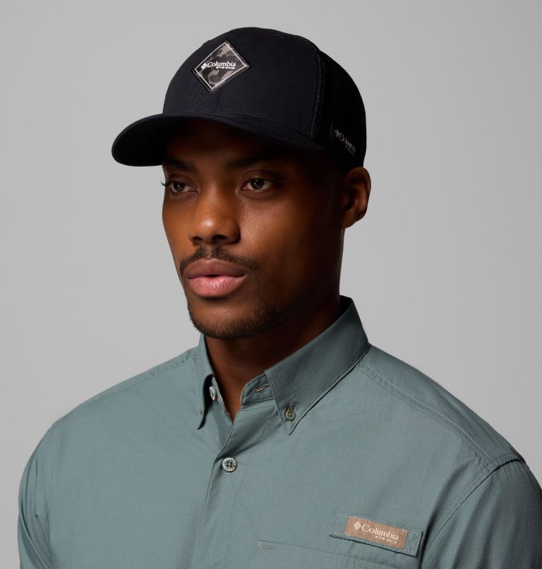 PHG Antlers Mesh Ball Cap, Color: Black, Delta Hunter Diamond, image 3