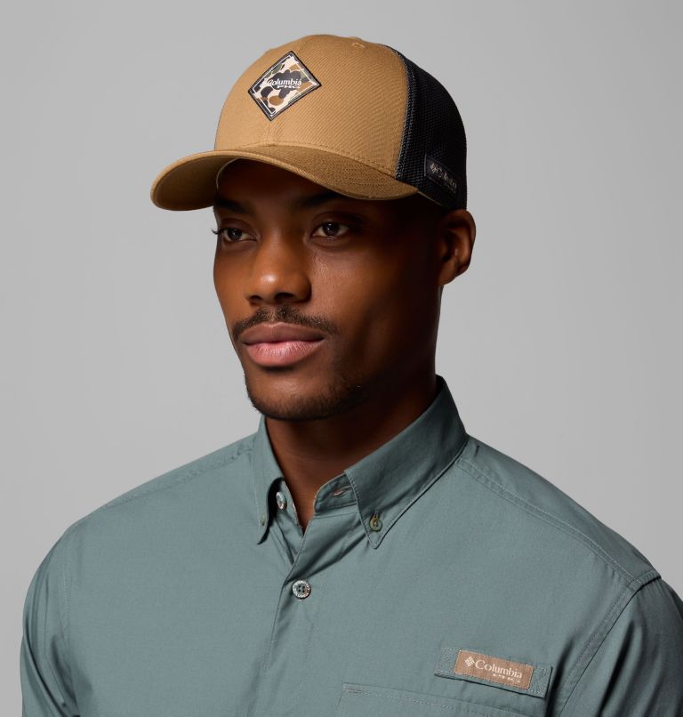 PHG Antlers Mesh Ball Cap, Color: Sahara, Grill, Delta Hunter Diamond, image 3