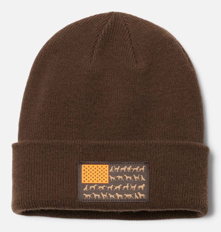 PHG Game Flag Cuffed Beanie, Color: Cordovan, Dog Flag, image 1