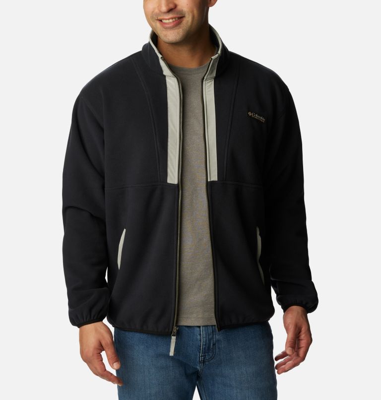 Manteau polaire à fermeture éclair Backbowl Remastered pour hommes, Color: Black, Black, Silver Sheen, image 6