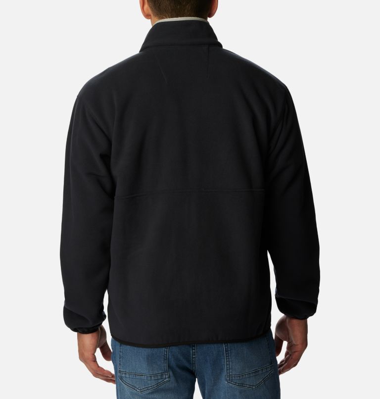 Manteau polaire à fermeture éclair Backbowl Remastered pour hommes, Color: Black, Black, Silver Sheen, image 2