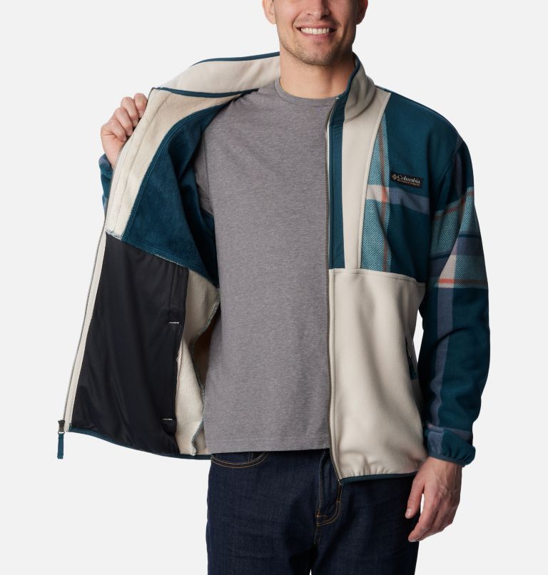 Backbowl Remastered Fleece | 415 | XL, Color: Night Wave Super Mega Plaid, Dark Stone, image 5