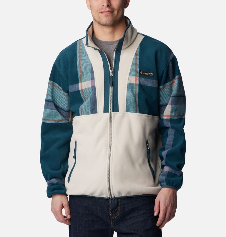 Columbia Back Bowl full zip fleece in blue