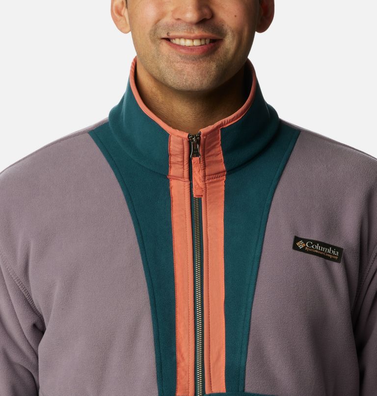 Men's Backbowl Remastered Full Zip Fleece Jacket, Color: Granite Purple, Night Wave, image 4