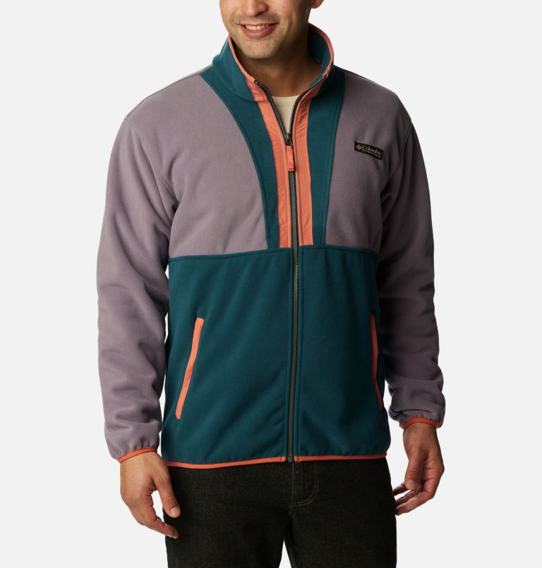 Manteau polaire à fermeture éclair Backbowl Remastered pour hommes, Color: Granite Purple, Night Wave, image 1