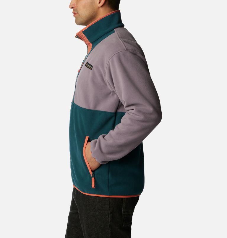 Thumbnail: Men's Backbowl Remastered Fleece Jacket, Color: Granite Purple, Night Wave, image 3