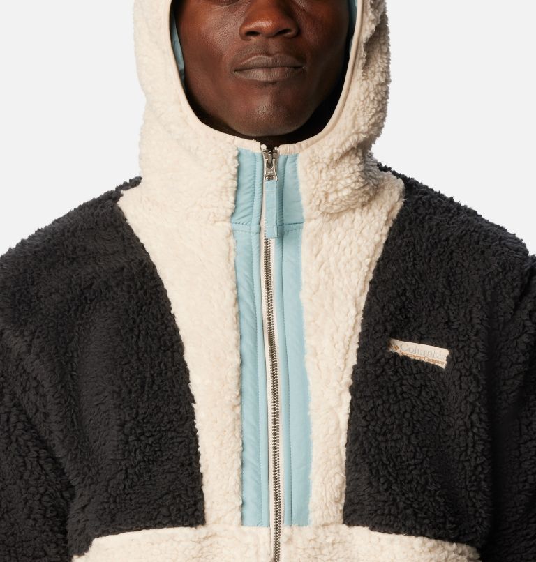 Sherpa hooded jacket store men's