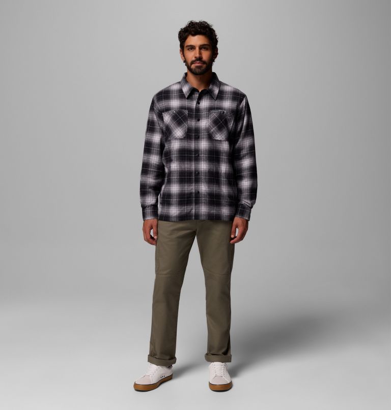Men's Cornell Woods Fleece Lined Shirt Jacket, Color: Black Lumberjack Tartan, image 2