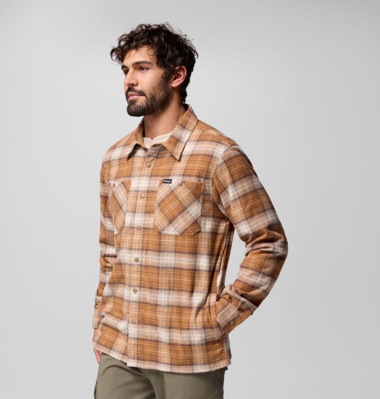 Men's Cornell Woods Fleece Lined Shirt Jacket, Color: Delta Lumberjack Tartan, image 4