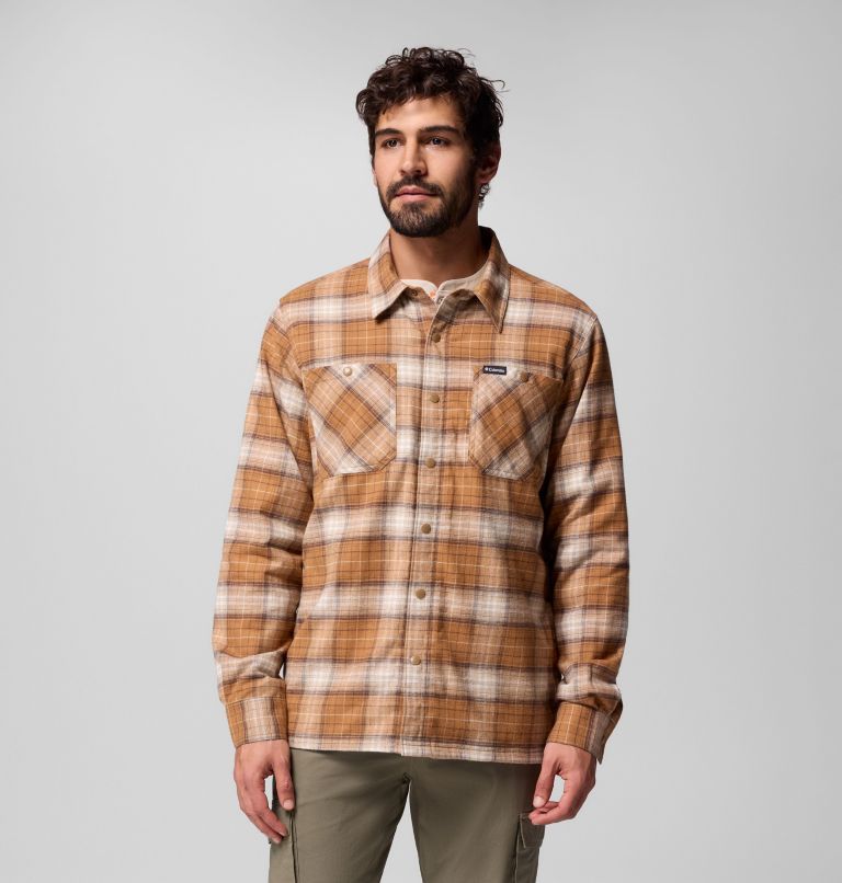 Men's Cornell Woods Fleece Lined Shirt Jacket, Color: Delta Lumberjack Tartan, image 5