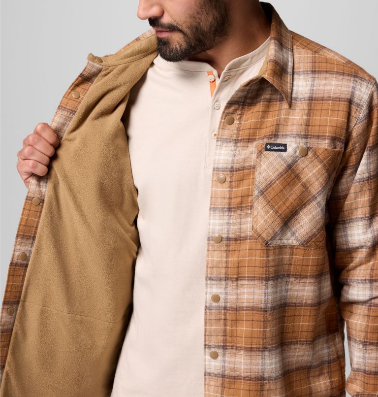 Men's Cornell Woods Fleece Lined Shirt Jacket, Color: Delta Lumberjack Tartan, image 6