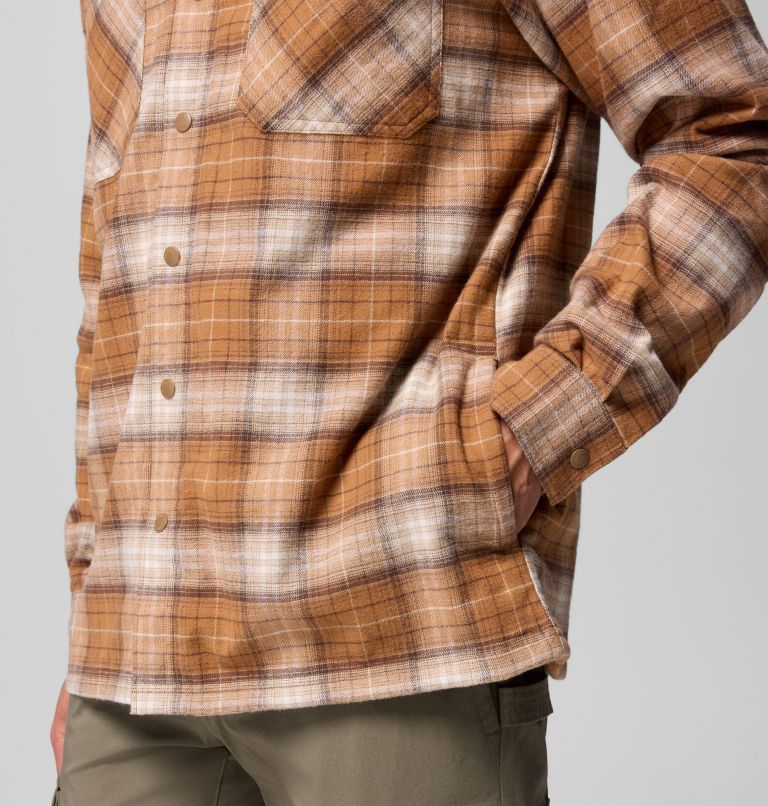 Men's Cornell Woods Fleece Lined Shirt Jacket, Color: Delta Lumberjack Tartan, image 8