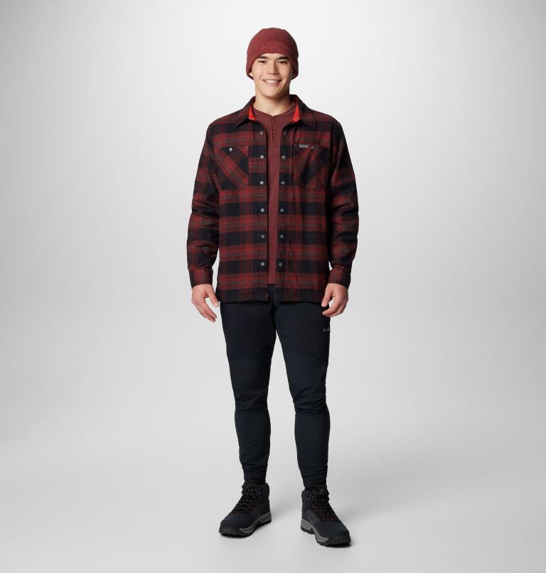 Manteau-chemise à doublure intérieure en laine polaire Cornell Woods pour hommes, Color: Spice Buffalo Tartan, image 3