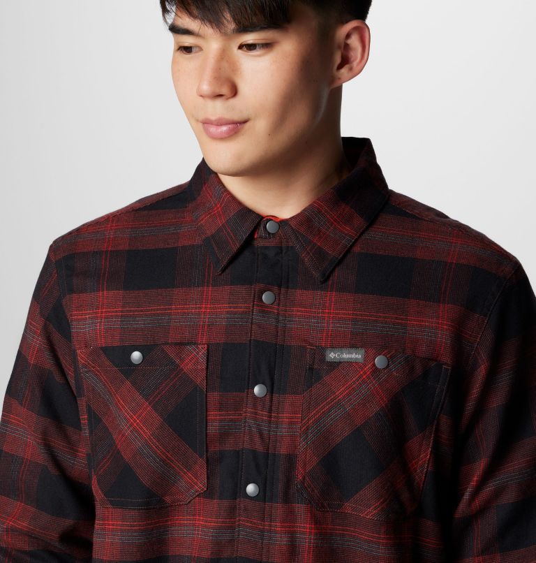 Manteau-chemise à doublure intérieure en laine polaire Cornell Woods pour hommes, Color: Spice Buffalo Tartan, image 5