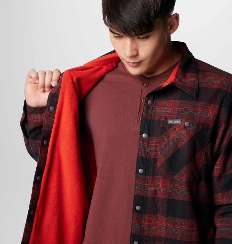Manteau-chemise à doublure intérieure en laine polaire Cornell Woods pour hommes, Color: Spice Buffalo Tartan, image 6