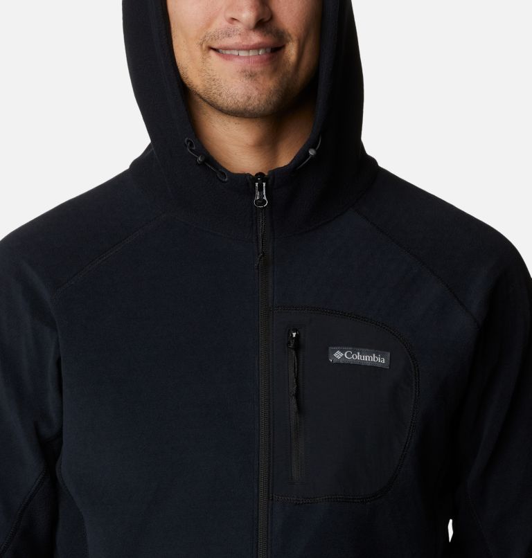 Manteau à capuchon avec fermeture éclair Outdoor Tracks pour hommes, Color: Black, image 4