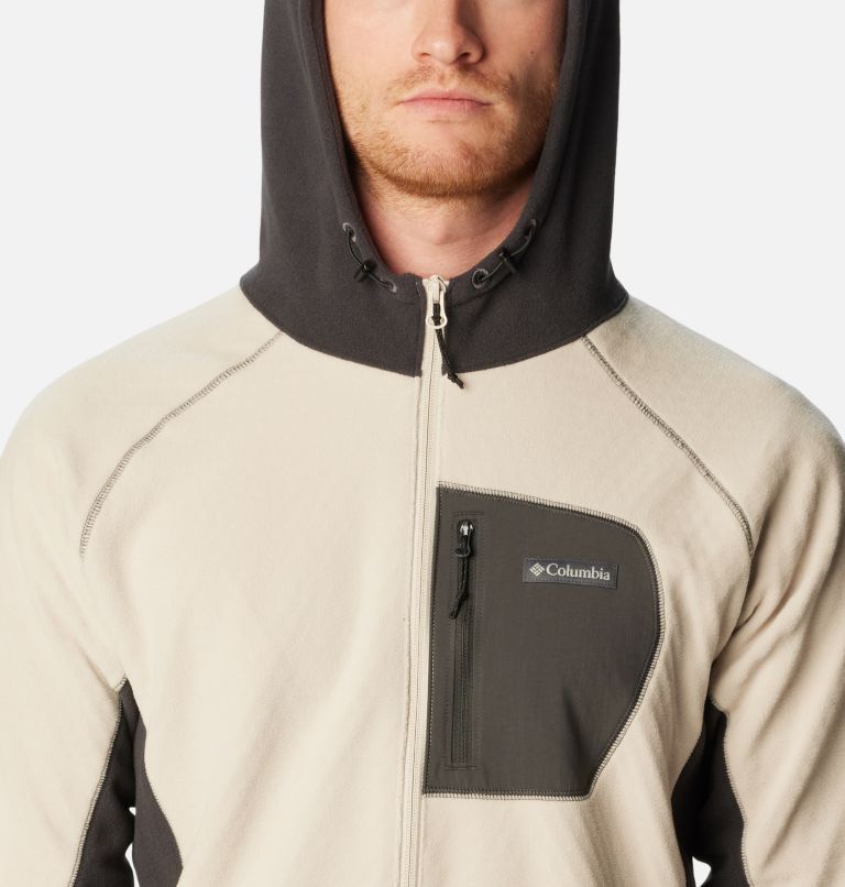 Men's Outdoor Tracks Hooded Full Zip Jacket, Color: Dark Stone, Shark, image 4