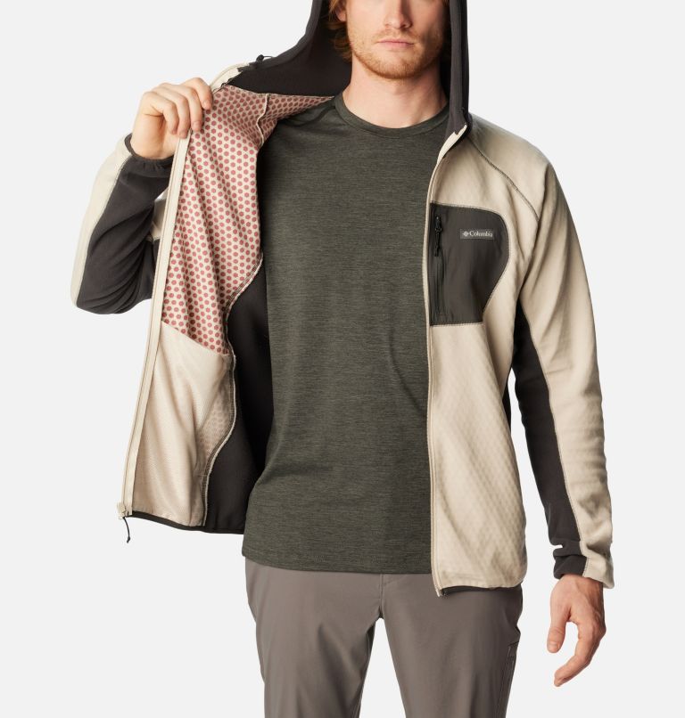 Thumbnail: Men's Outdoor Tracks Hooded Full Zip Jacket, Color: Dark Stone, Shark, image 5
