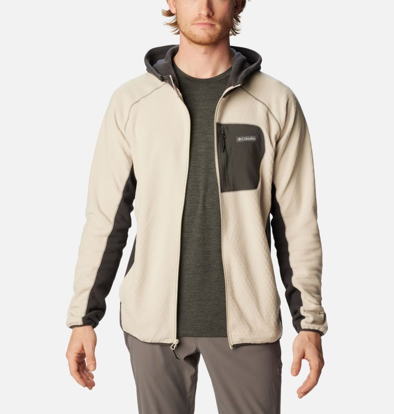 Men's Outdoor Tracks Hooded Full Zip Jacket, Color: Dark Stone, Shark, image 7
