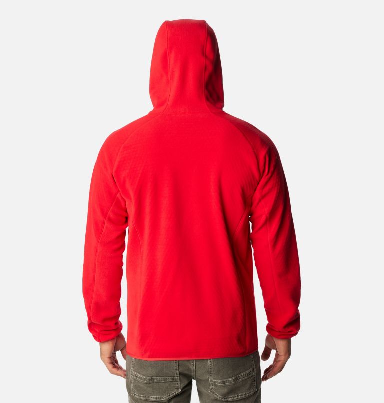 Thumbnail: Men's Outdoor Tracks Hooded Full Zip Jacket, Color: Mountain Red, image 2