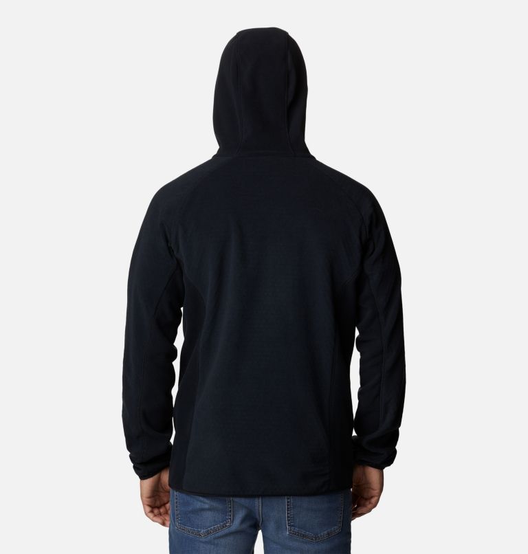 Men's Outdoor Tracks Hooded Technical Fleece Jacket, Color: Black, image 2