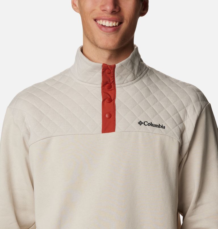 Men's Hart Mountain Quilted Half Snap Pullover, Color: Dark Stone, image 4