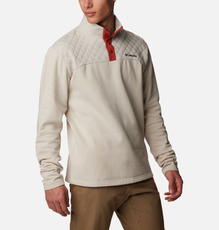 Men's Hart Mountain Quilted Half Snap Pullover, Color: Dark Stone, image 5
