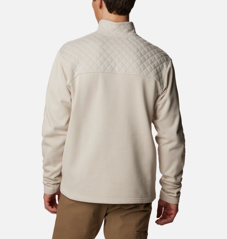 Men's Hart Mountain Quilted Half Snap Pullover, Color: Dark Stone, image 2