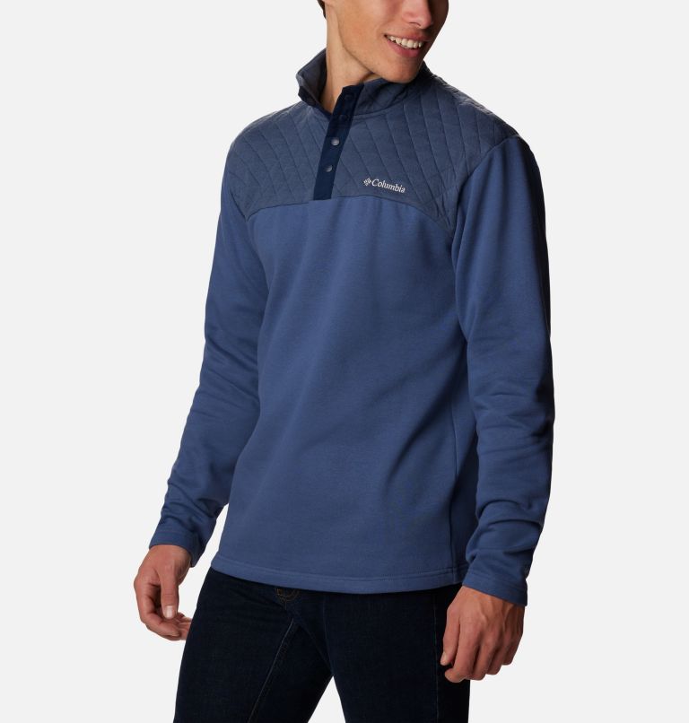 Thumbnail: Men's Hart Mountain Quilted Half Snap Pullover, Color: Dark Mountain, image 5