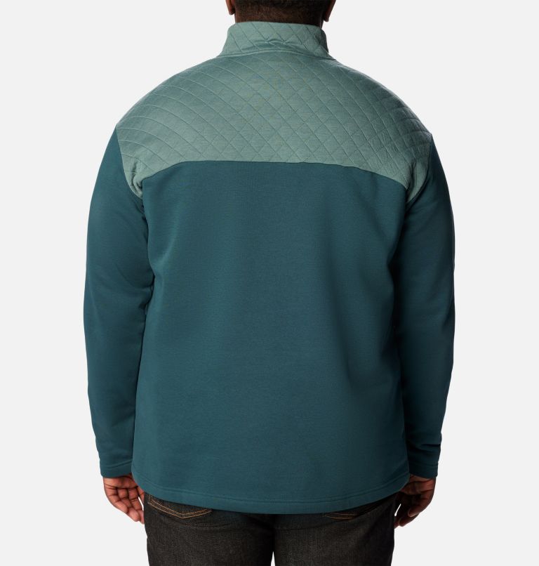 Men's Hart Mountain Quilted Half Snap Pullover - Big, Color: Metal, Night Wave, image 2