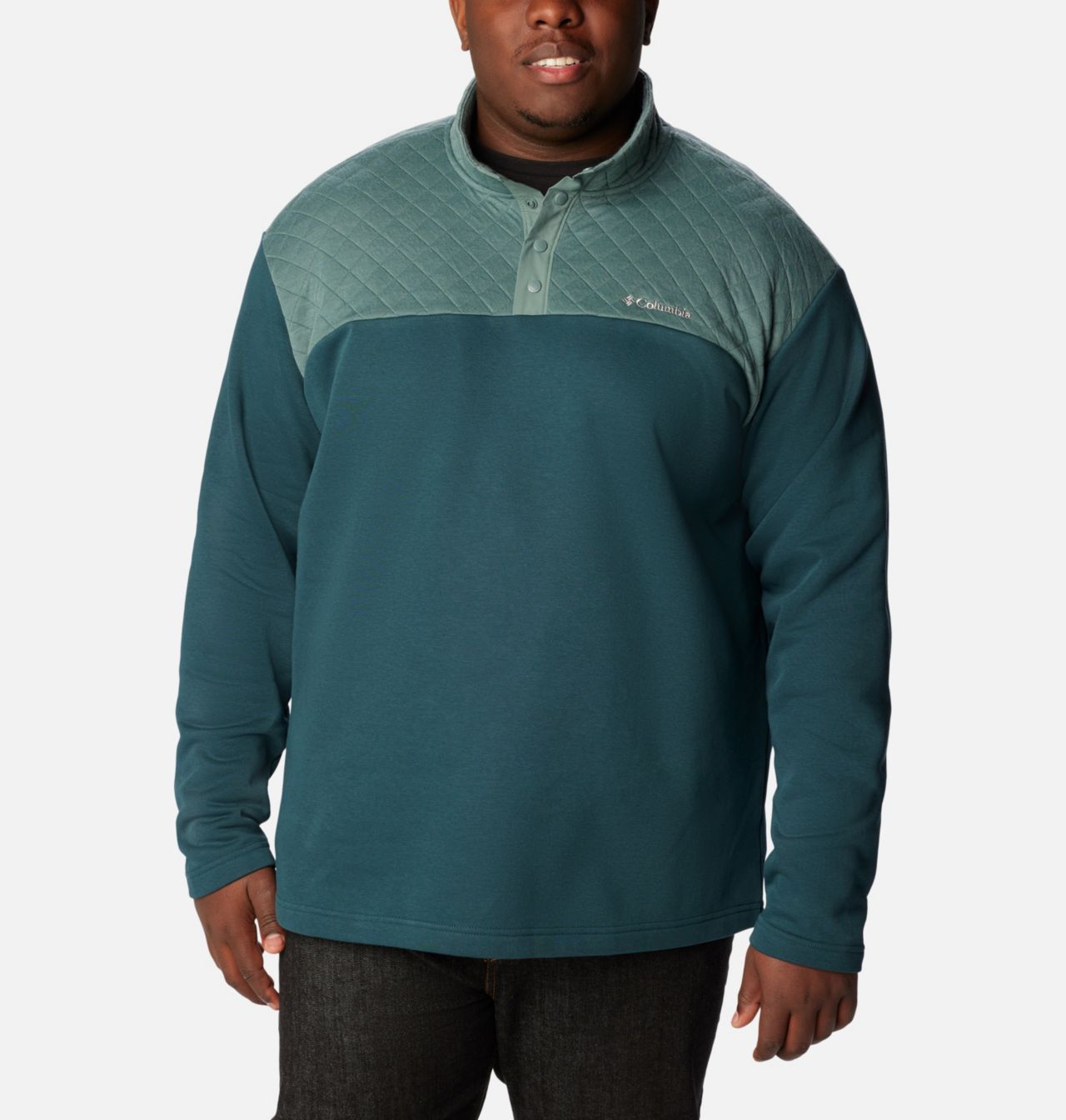 Men's Hart Mountain™ Quilted Half Snap Pullover - Big 1