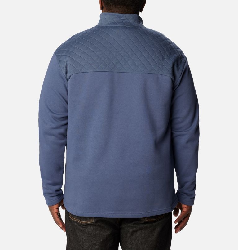 Thumbnail: Men's Hart Mountain Quilted Half Snap Pullover - Big, Color: Dark Mountain, image 2