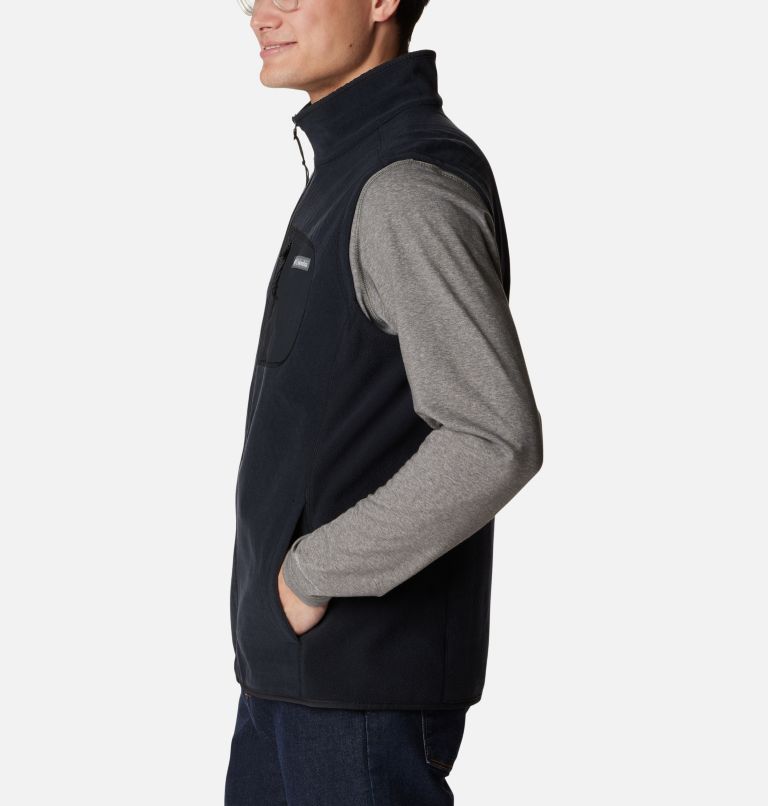 Men's Outdoor Tracks Vest, Color: Black, image 3